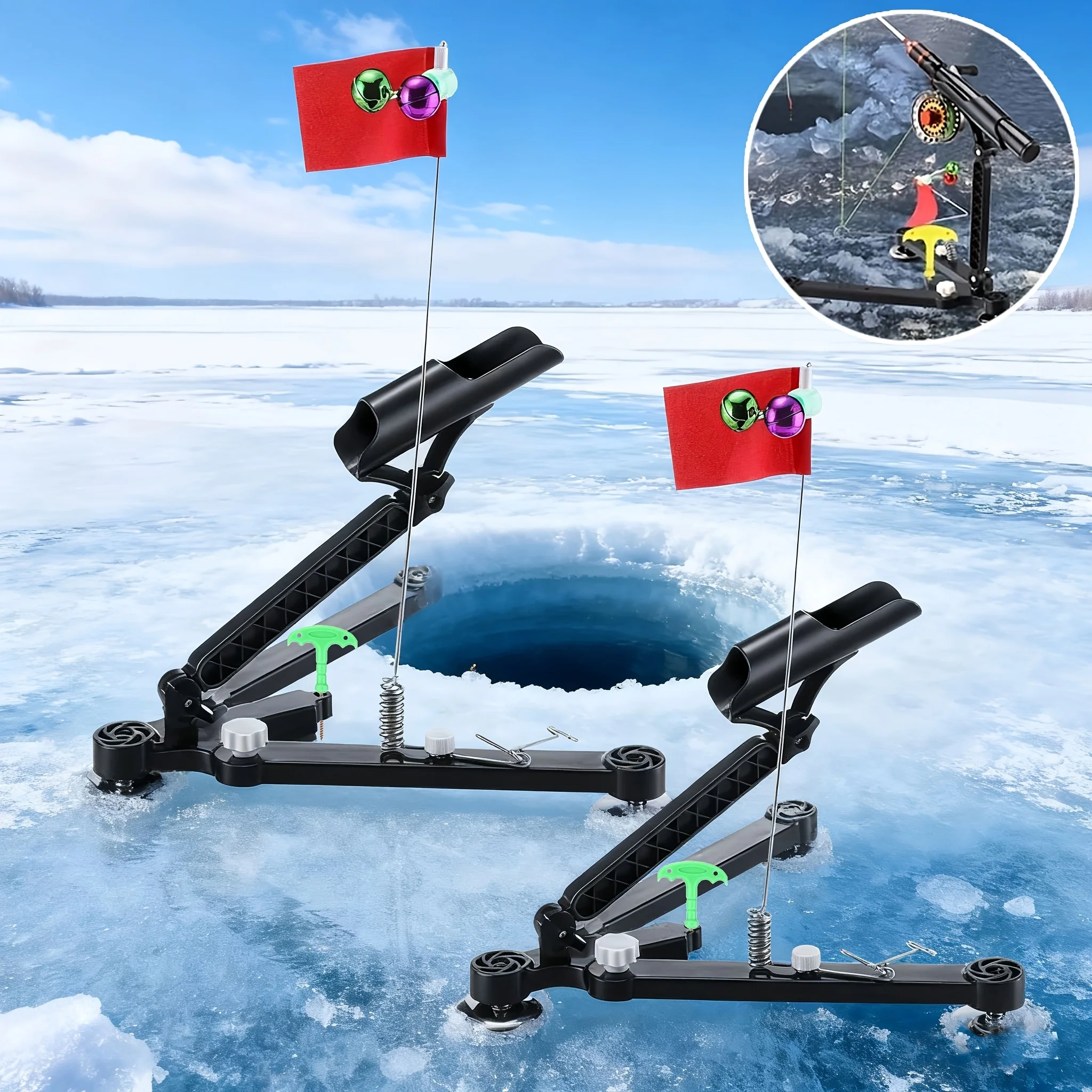 Fishing Rod Ice - 1set Ice Fishing Rod Holder -