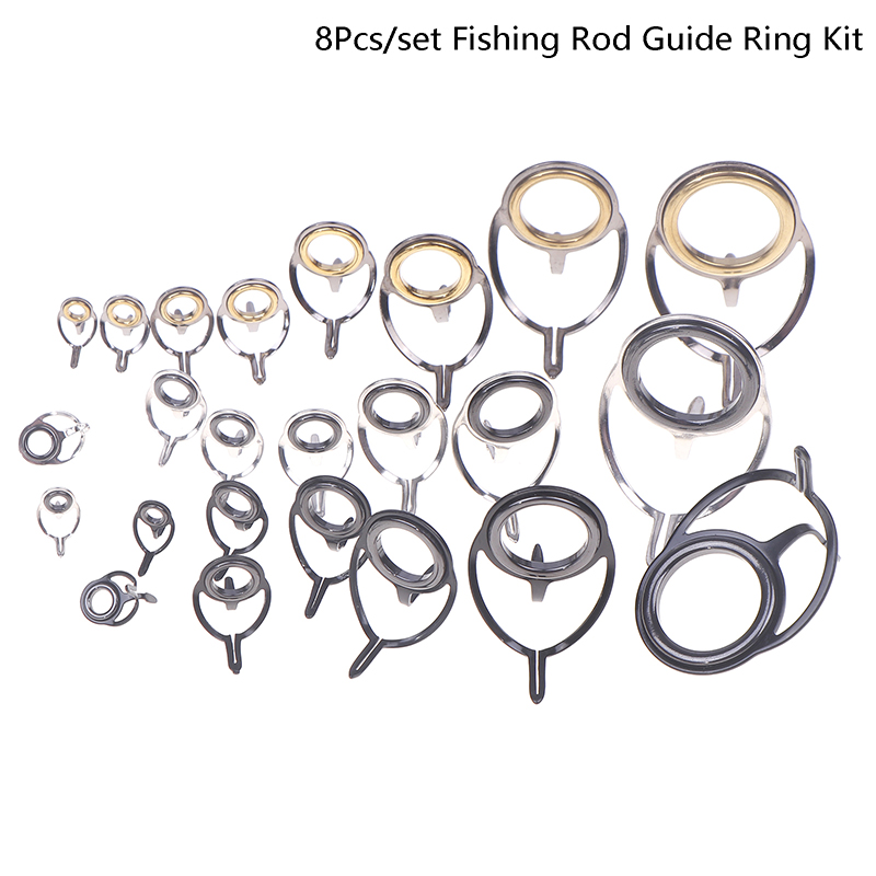 8Pcs Fishing Tackle Stainless  - Fishing Rod Tip Replacement ulasan dan harga