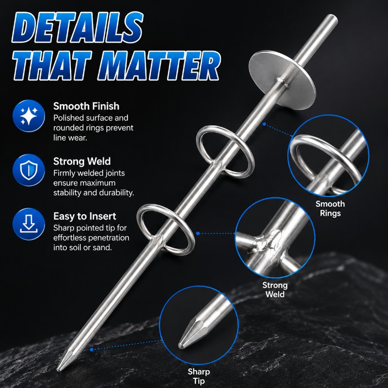 Double Ring Fishing Rod Holder - Fishing Rod Surf ulasan dan harga