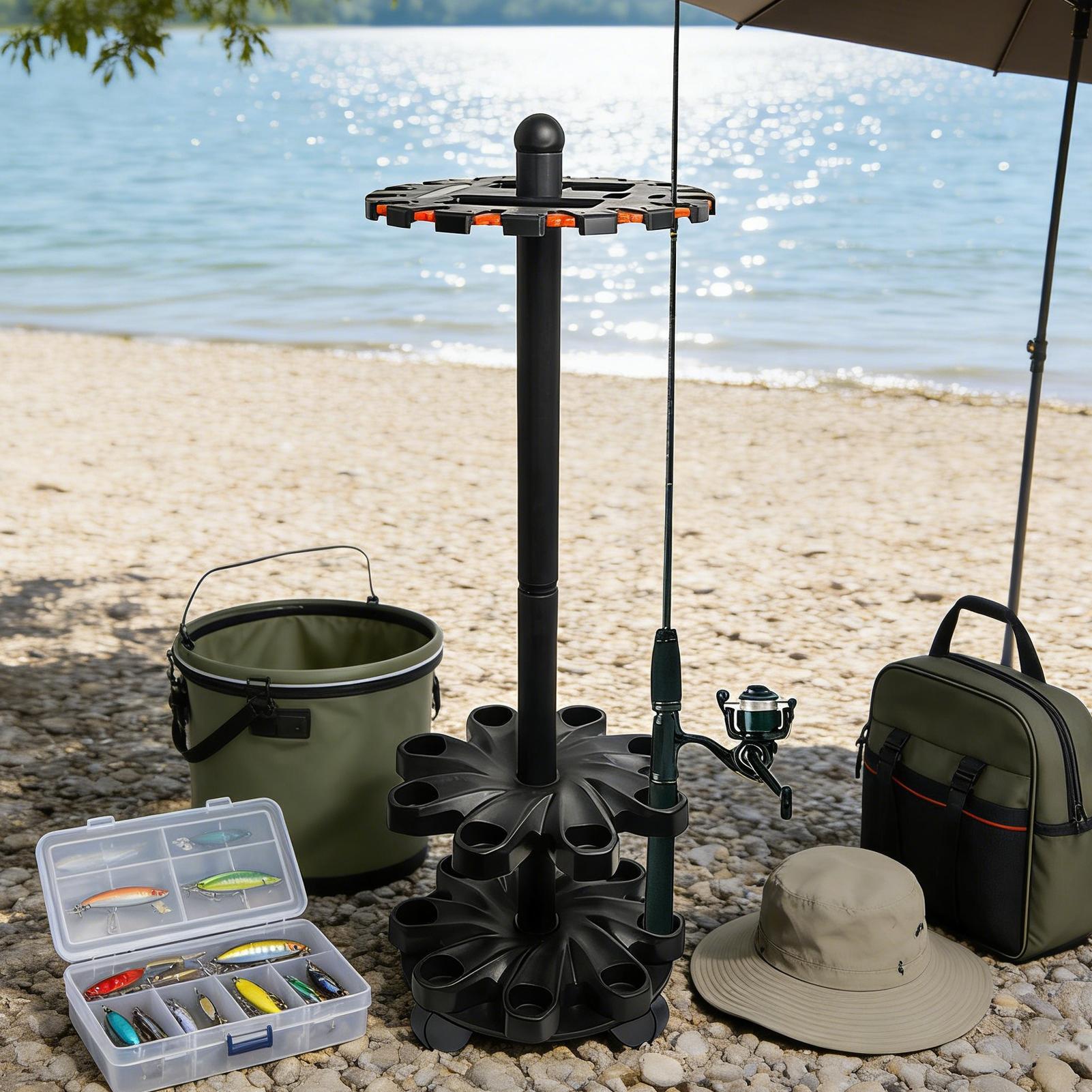 Fishing Rod Racks Angling Pole - Fishing Rod Travel ulasan dan harga