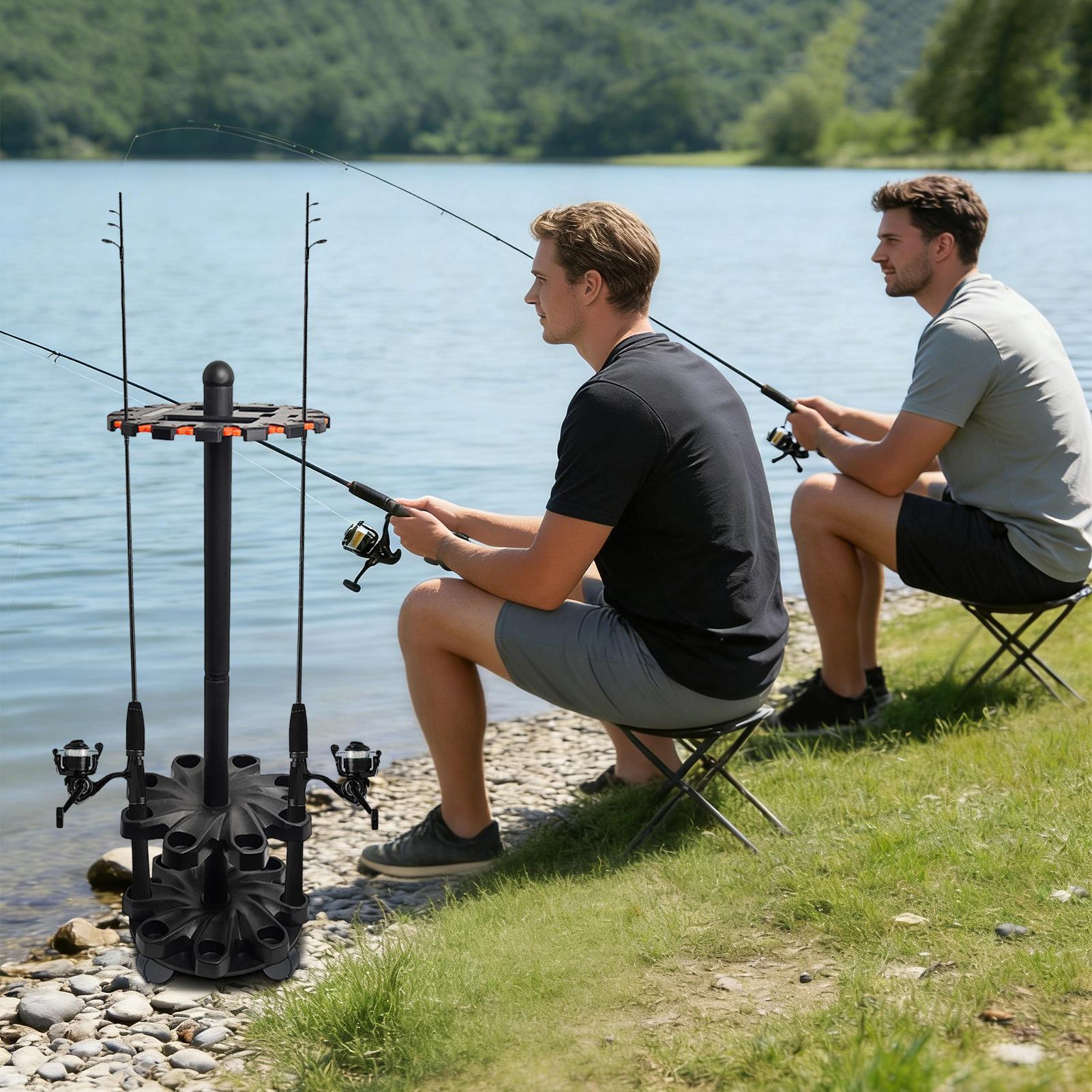 Fishing Rod Racks Angling Pole - Fishing Rod Travel ulasan dan harga